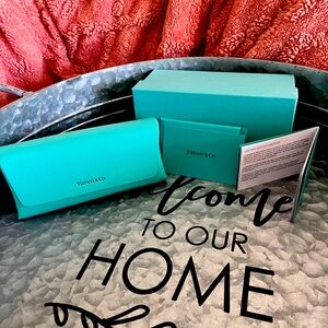 Tiffany & Co. Glass Case with Box & Certificate of Authenticity